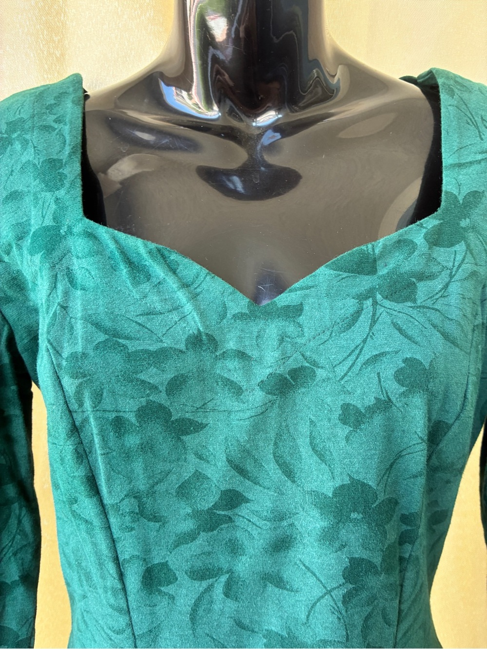 Vintage 90s/y2k Rampage Long Sleeve X Back Sweetheart Skater Dress - Picture 3 of 10